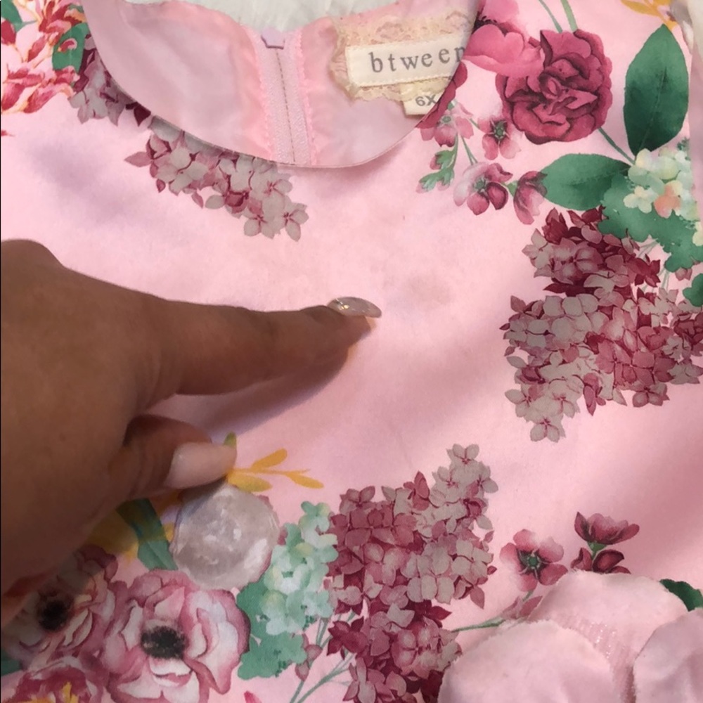 Pink flower dress - Picture 5 of 5